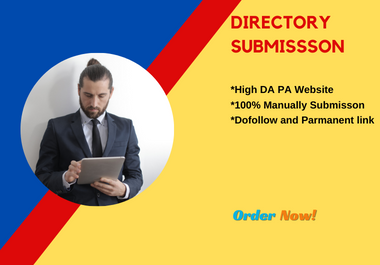 100 manually HQ directory submission from High DA PA websites