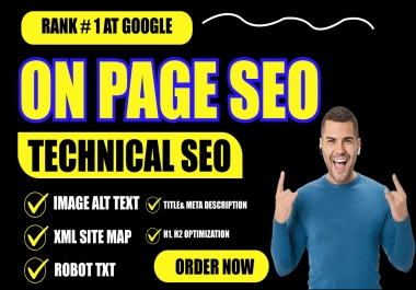 I will optimize onpage and technical SEO service wordpress shopify wix squarespac