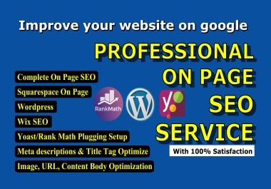 Advanced On-Page SEO for your website on Google rank