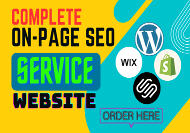 I will do complete on page SEO for your website wordpress,  shopify,  wix,  squarespace