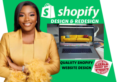 I will shopify website shopify design shopify store