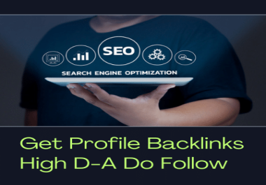 I will manual high domain SEO profile backlinks 100