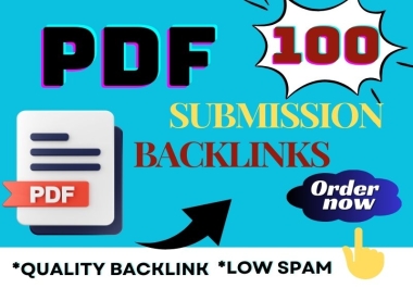 I Will Submit 100 PDF Submission top quality Document sharing site