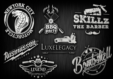I will do vintage,  retro,  classic,  hipster badge,  outdoor or minimalist business logo design