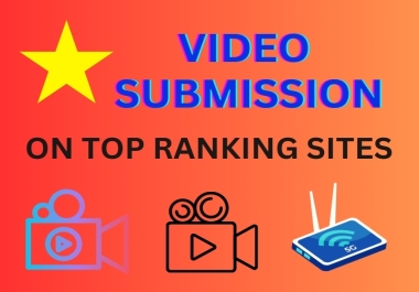 I will manually do video submission on top 90 high PR video sharing sites