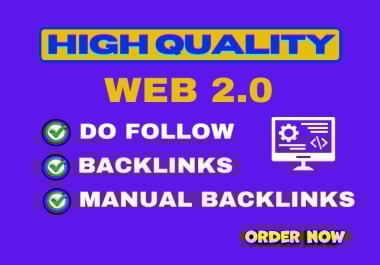 I will provide 80 High Authority Manual web 2.0 backlinks
