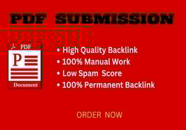 I will do pdf SUBMISSION to 350 document sharing sites