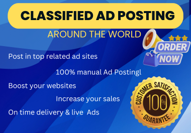 Manually Create Top 150+ Classified ADS Posting SE0 Backlinks