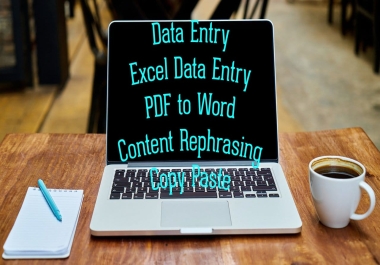 Data Symphony Excel Entry,  PDF Harmonization,  Content Refinement & Copy Pasting Brilliance.