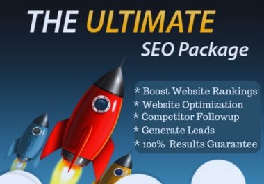 SEO package,  boost website ranking on number 1 in just 30 days
