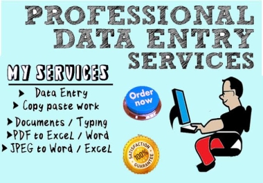 Data entry operator,  Excel data entry. Copy paste work.