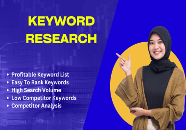 I will do Ahrefs and Semrush keyword research for SEO competitor analysis