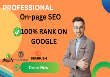 Complete On-Page Optimization your website