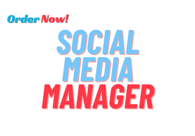 I will be your active Social Media Manager for a Month