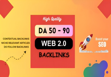 Pro 505 WEB 2.0 Backlinks 18 DA 50+ Web 2.0 & 75 Profiles DA 50+ Sites