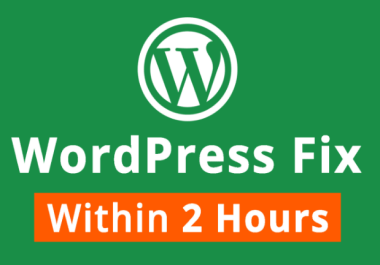 I will fix your WordPress website issue
