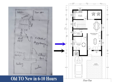 I will redraw or convert old to new 2d floor plans in 6-10 hrs