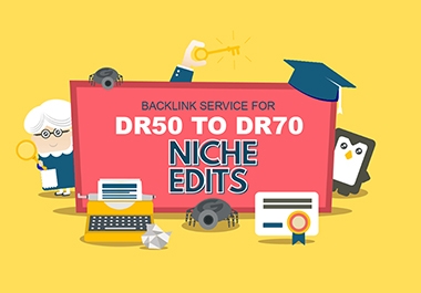 Niche Edit DR 50 to DR70,  Link Insertion Do-Follow Links