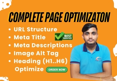 Write SEO optimized meta titles, meta descriptions, image alt tags, heading h1..h6, URL Optimize