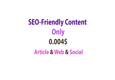 SEO Boosted content for Web and social