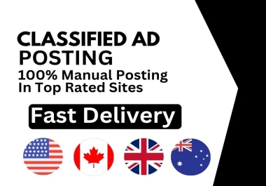 I will submit 80 classified ad on top classified ads posting websites