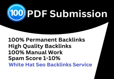 I will Submit Manually 100 pdf submission document sharing sites