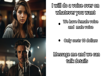 i will deliver professional voice over services for you
