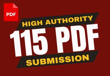 I will provide 115 pdf submission backlinks to 115 document sharing websites