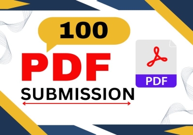 I will personally submit PDFs to the top 105 sites that share documents