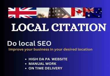 I will do 60 Local citation and 60 clasified ad for rank local business