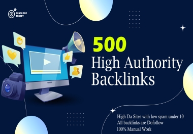 Boost your Ranking with 500 High Authority Backlinks