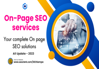 On-Page SEO service,  For organic rank