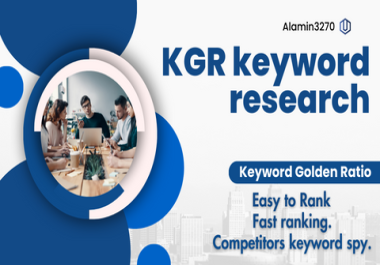 KGR Keyword research service,  for easy ranking