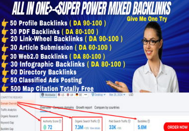 I will do manual 300 Mixed backlink,profile,web2.0,PDF,link wheel,classified ads,article submission,