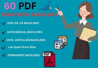 I will boost Website's SEO Sky-High with 60 Premium PDF Submission Backlinks