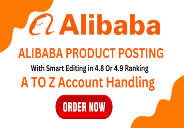 I will do alibaba product posting listing with trending keywords