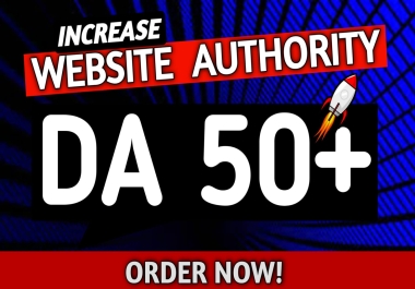 boost domain authority DA 50 moz spam free and safe