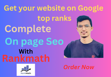 I will optimize website on page technical SEO service wordpress shopify.