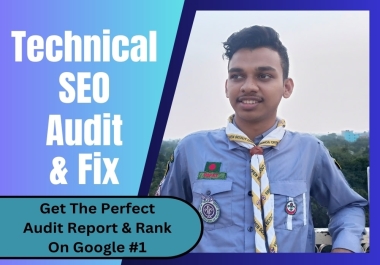 You will get a technical SEO audit and site audit from an SEO Specialist