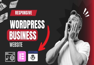 I will design professional responsive wordpress business website