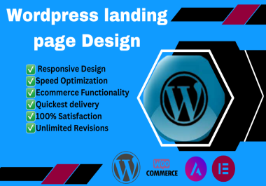 wordpress landing page developer and designer