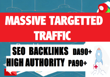 Massive Website's Visibility Drive Unlimited Targeted Traffic Authority Backlinks DA/PA Included