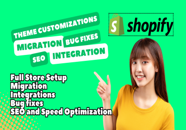 shopify bug fix,  shopify seo,  shopify intergration and theme customization