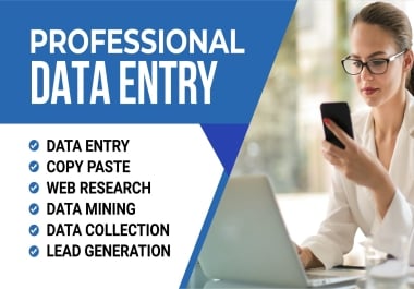 I will do professional wordpress/pdf/Word data entry