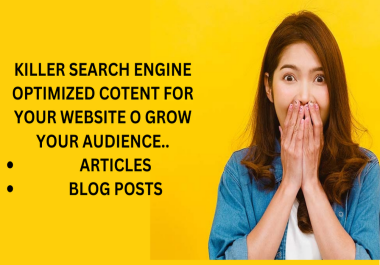 I will do Seo content writing and Copywriting for you