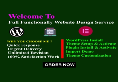 I will build your business website via wordpress and elementor pro