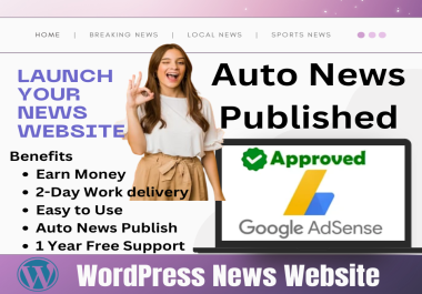 Word Press Auto Publish News Website