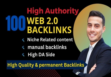 I will do web 100 2.0 backlinks Niche Related content