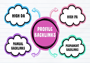 I will build 40 high quality,  high DA profile backlinks at very low price
