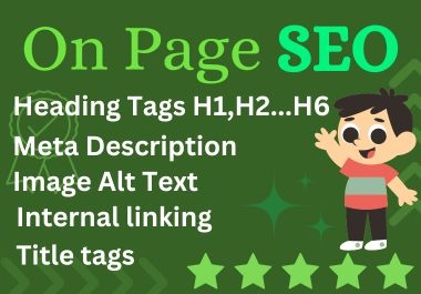 I will do On Page SEO for Google top ranking